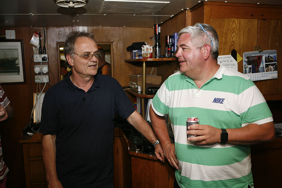 Bob and Tony in the mess of Ross Revenge